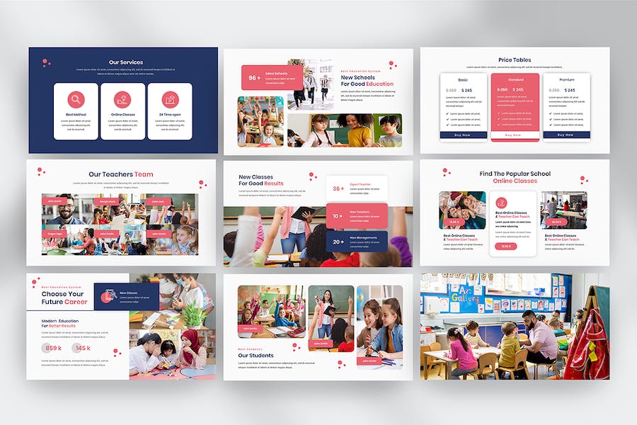 教育课程设计教学推广知识宣传服务展示方案PPT模板 - PPT派