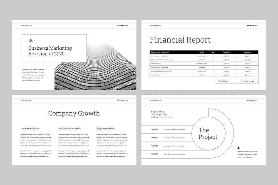 公司年度财务报告总结PPT模板 - PPT派
