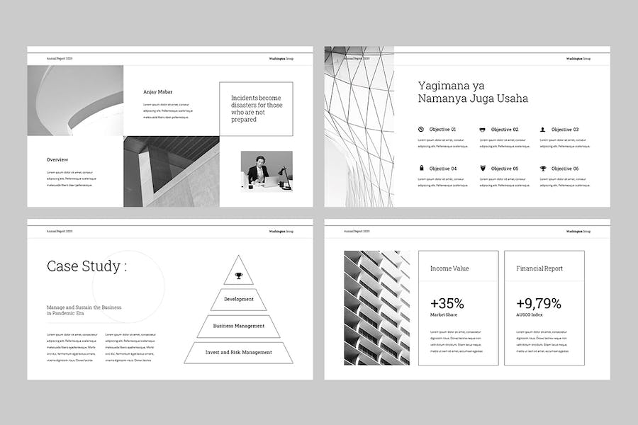 公司年度财务报告总结PPT模板 - PPT派