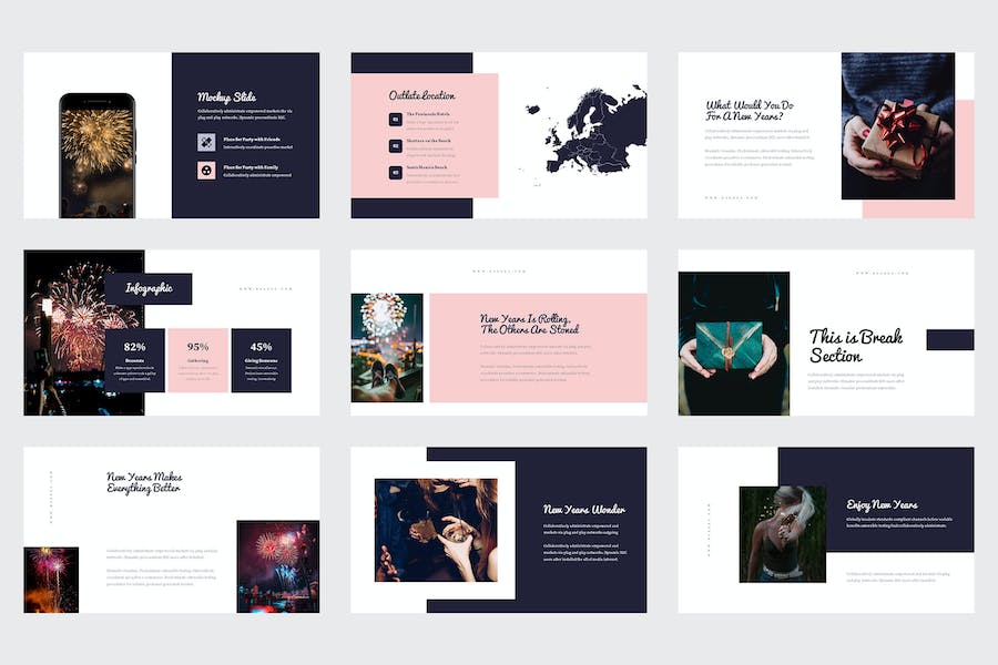 新年前夕营销推广活动运营方案Keynote模板 - PPT派