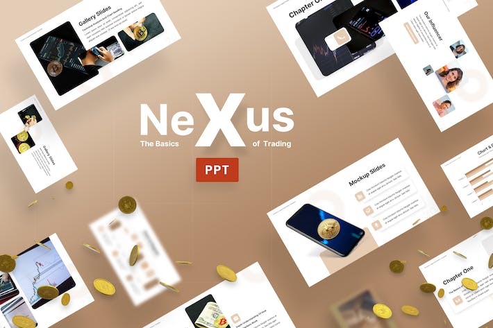 蓝色商务交易流程演示PPT模板 - PPT派