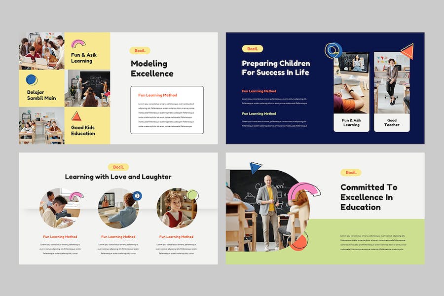 儿童教育培训课程教学活动方案Keynote模板 - PPT派