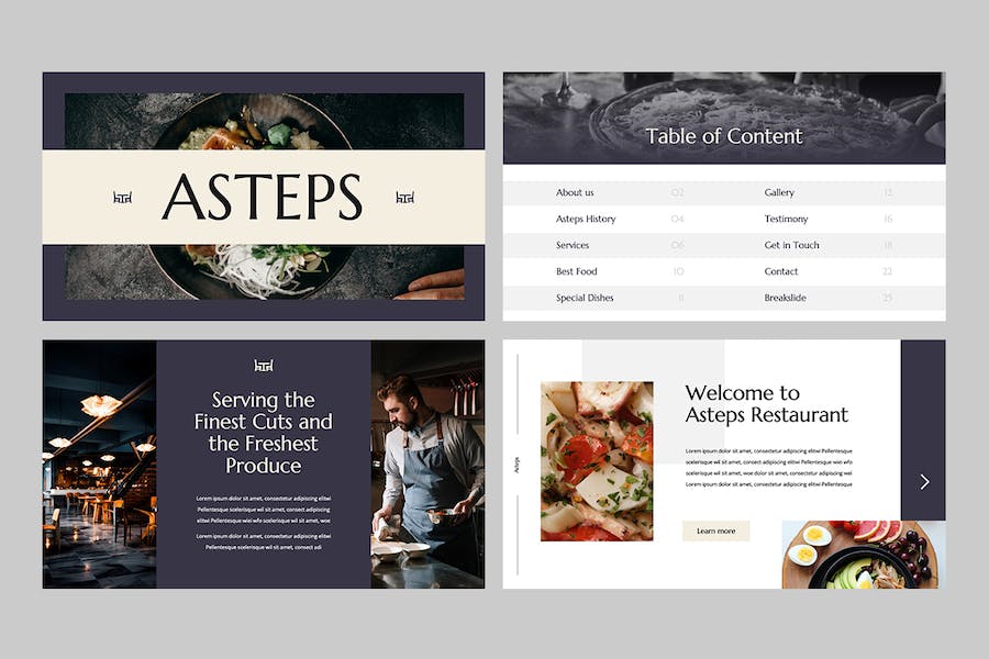 美食餐饮品牌推介讲述Keynote模板 - PPT派