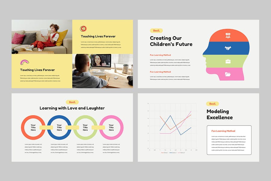 儿童教育培训课程教学活动方案Keynote模板 - PPT派