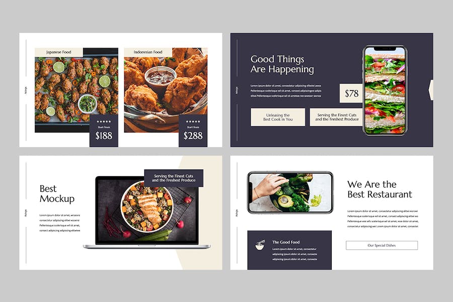 美食餐饮品牌推介讲述Keynote模板 - PPT派