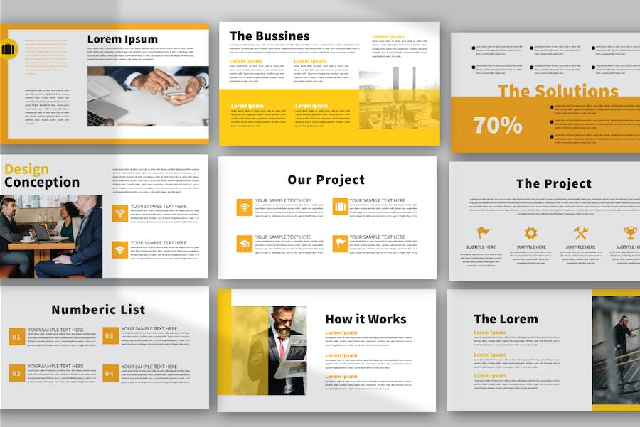 黄色-业务-PowerPoint-模板 - PPT派