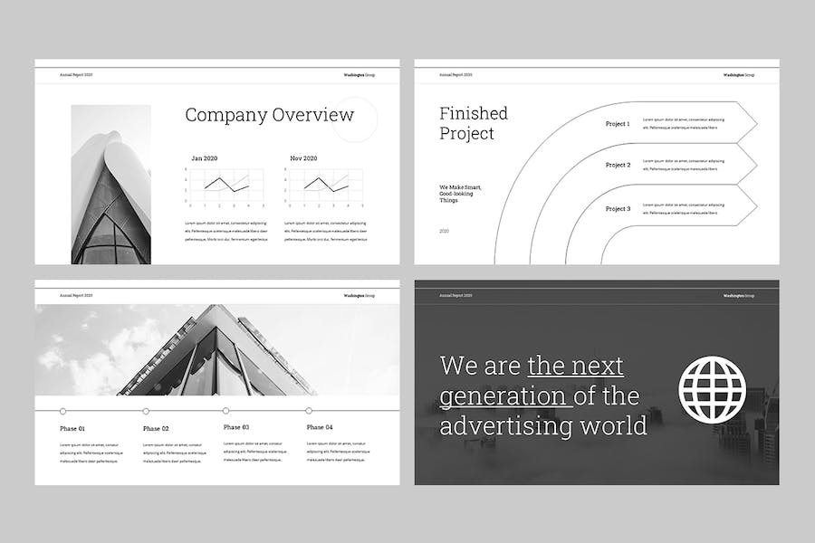 公司年度财务报告总结PPT模板 - PPT派