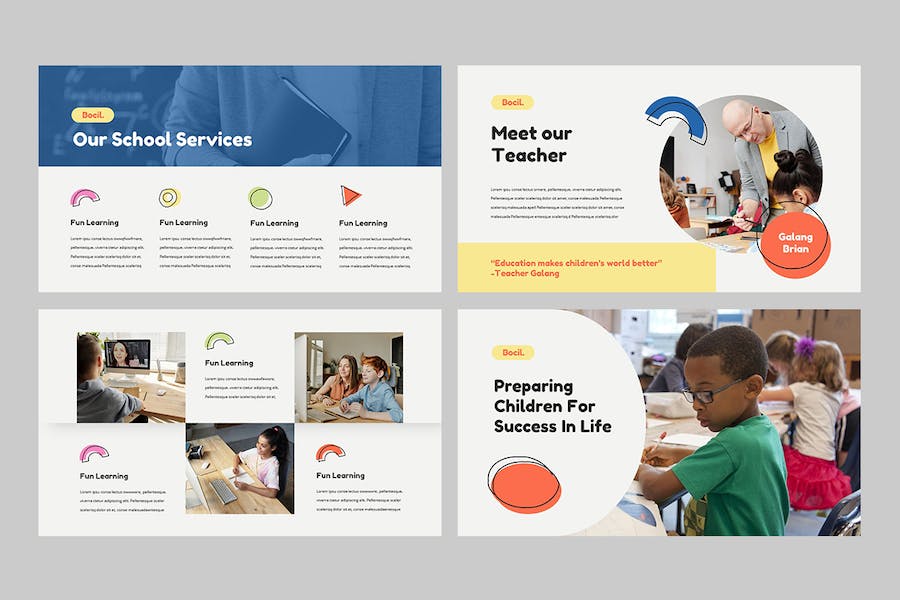 儿童教育培训课程教学活动方案Keynote模板 - PPT派