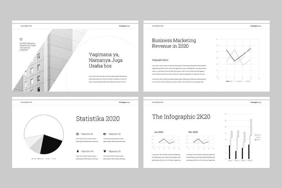 公司年度财务报告总结PPT模板 - PPT派