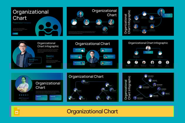 组织结构图企业架构设计PPT模板 - PPT派