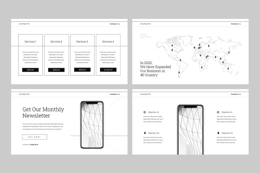 公司年度财务报告总结PPT模板 - PPT派