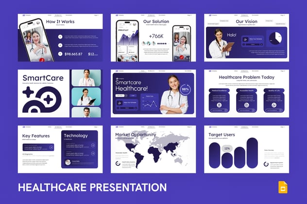现代医疗保健机构健康管理服务PPT模板 - PPT派
