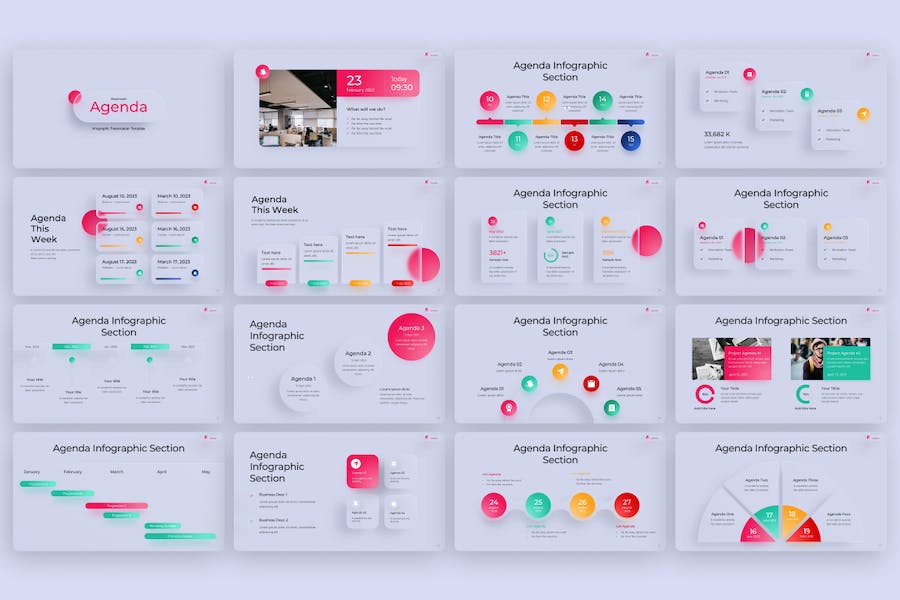 Glassmorphic-agenda-infographic-keynote-template - PPT派