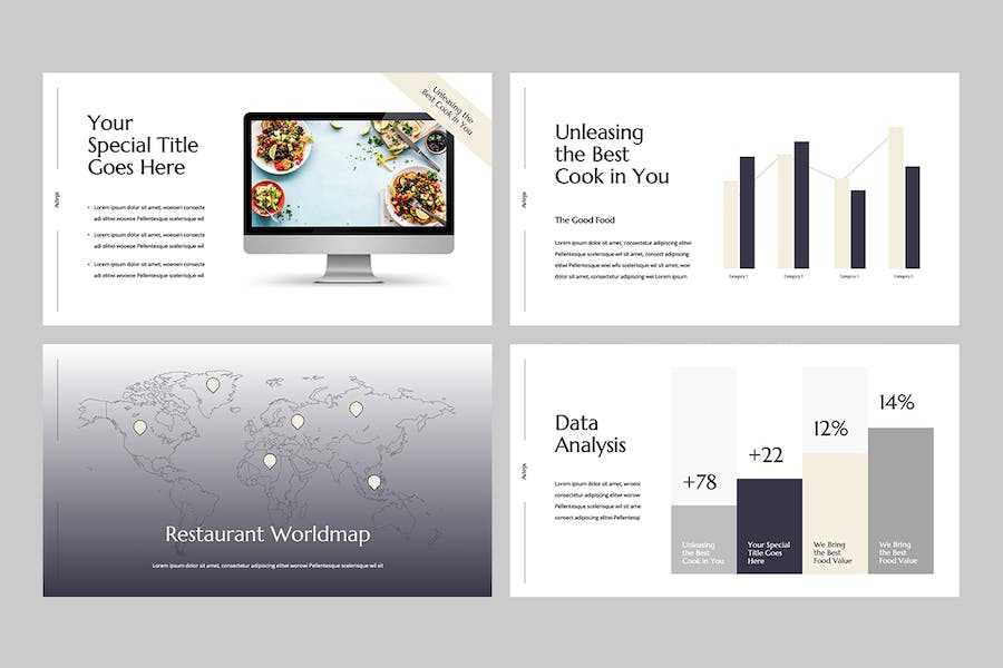 美食餐饮品牌推介讲述Keynote模板 - PPT派