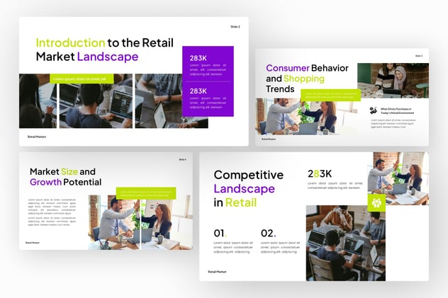 零售商业市场分析方案PPT模板 - PPT派