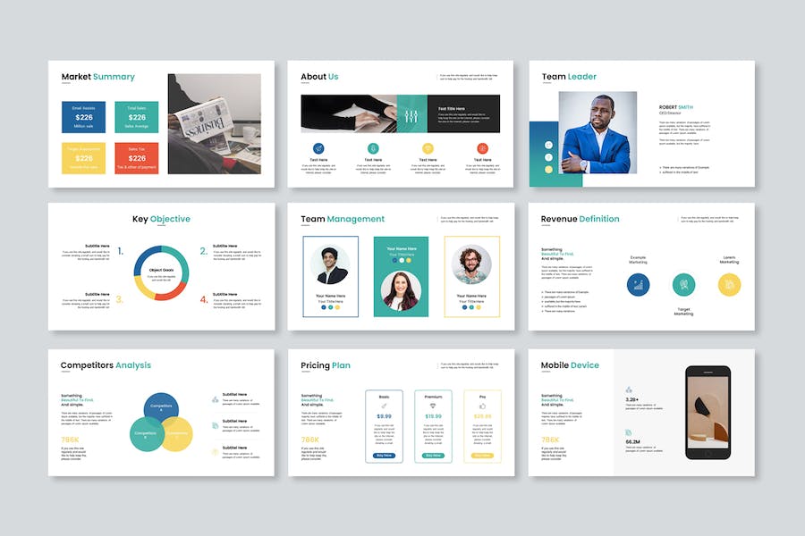 商务场景适用PowerPoint演示文稿模板 - PPT派