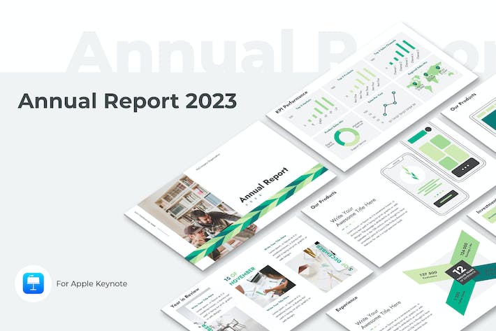 年度财务报告商业融资Keynote模板 - PPT派