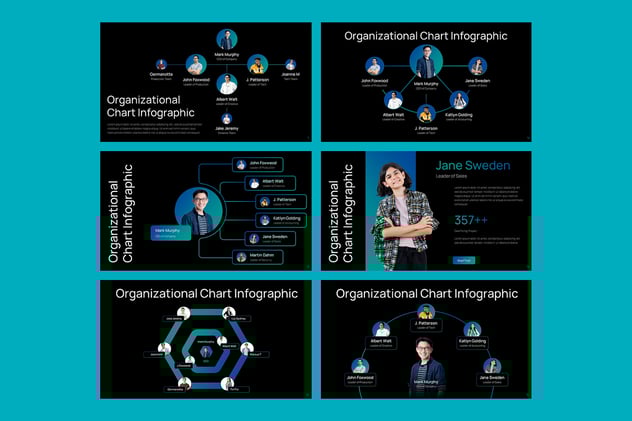 组织结构图企业架构设计PPT模板 - PPT派