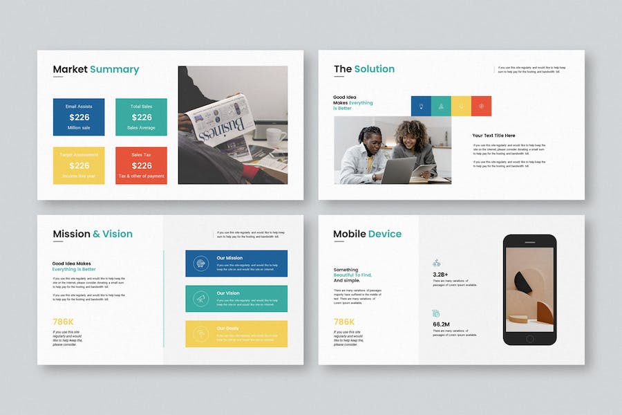 商务场景适用PowerPoint演示文稿模板 - PPT派