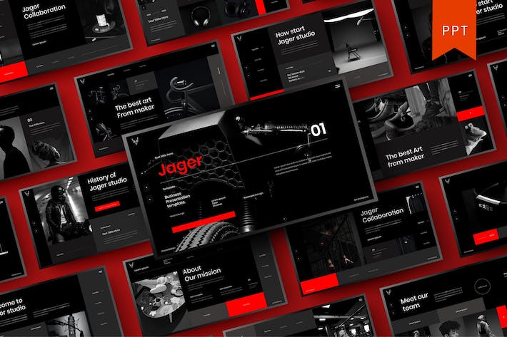 商务品牌宣传营销推介PPT模板 - PPT派