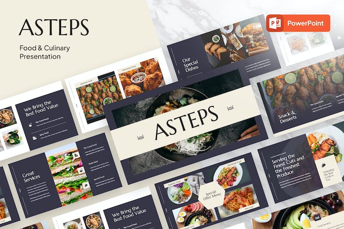 美食餐饮品牌宣传推广PPT模板 - PPT派