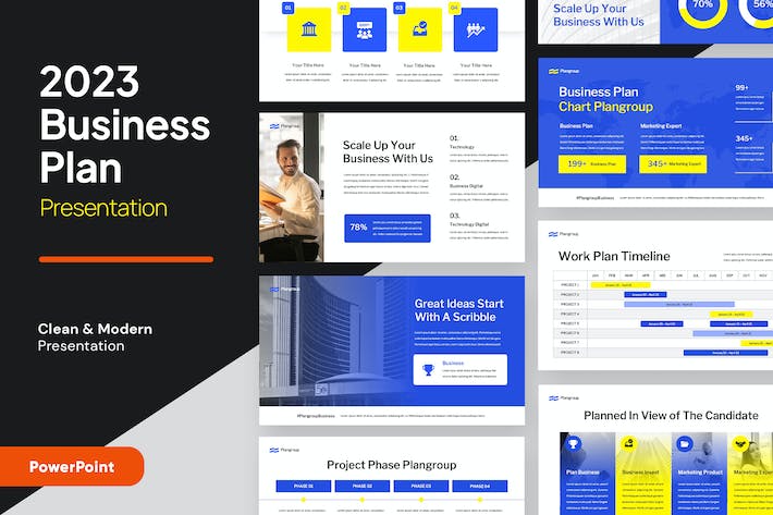 商业计划书项目策划融资演讲PPT模板 - PPT派