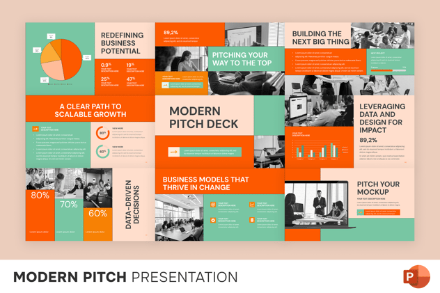 融资路演商业计划书PPT模板 - PPT派