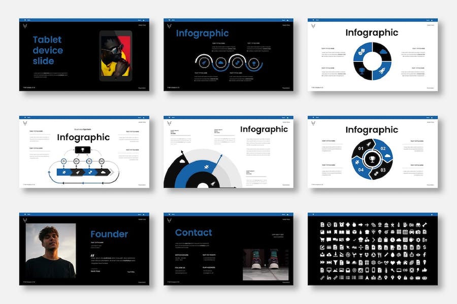 现代商务企业产品服务宣传推广PPT模板 - PPT派