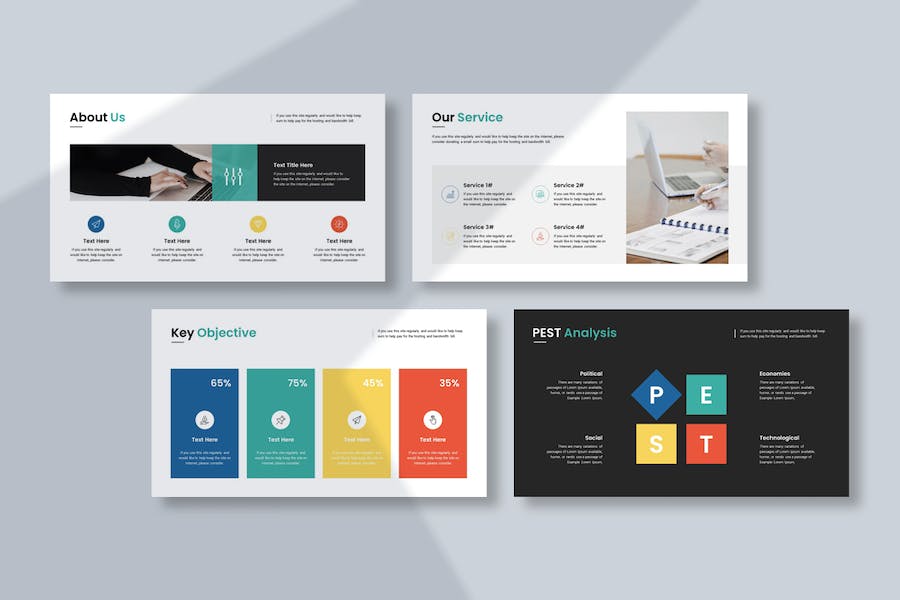 商务场景适用PowerPoint演示文稿模板 - PPT派