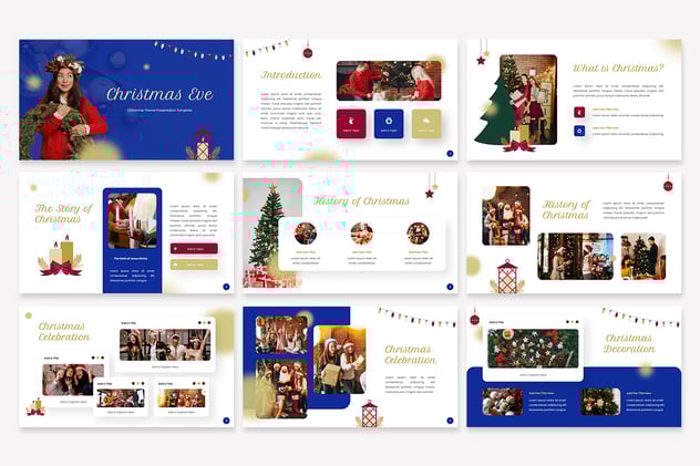 圣诞节假日演讲快乐方案Keynote模板 - PPT派