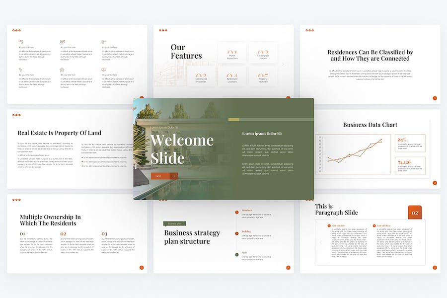 Graphic-estate-property-simple-keynote-template - PPT派