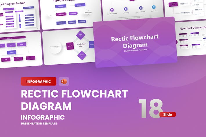 Rectic-flowchart-infographic-powerpoint-template - PPT派