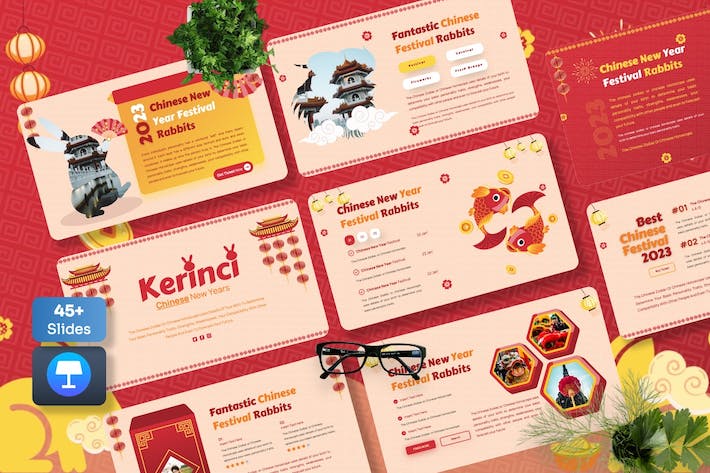 中国新年传统文化演讲Keynote模板 - PPT派