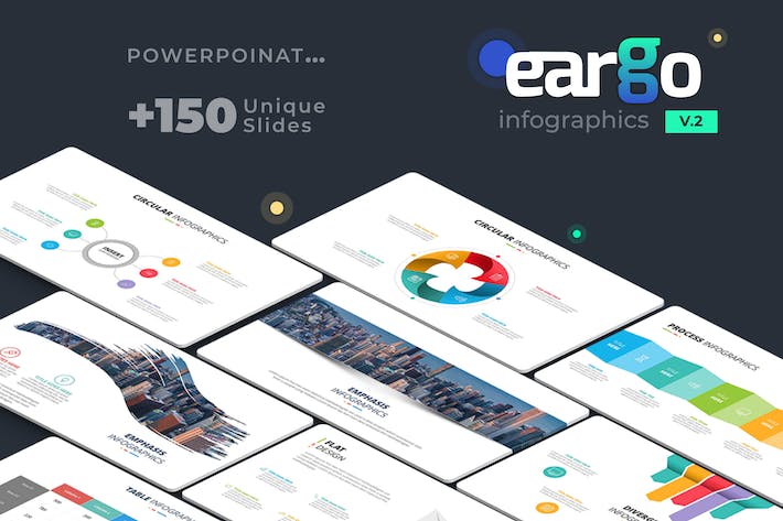 国外信息图表数据可视化高级PPT模板 - PPT派