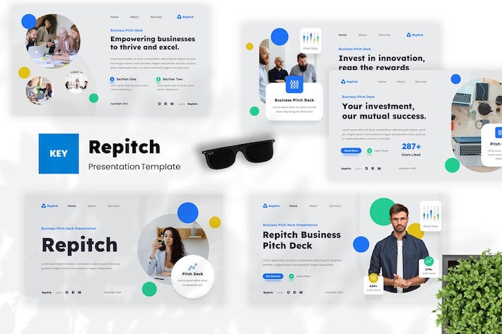 商业融资项目投资路演讲述展示方案Keynote模板 - PPT派
