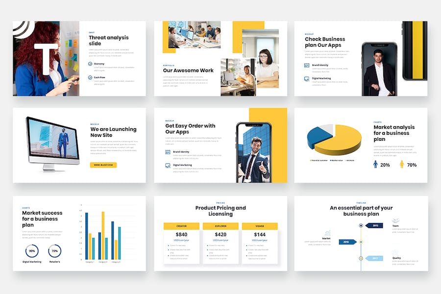 企业年度业务计划Keynote模板 - PPT派