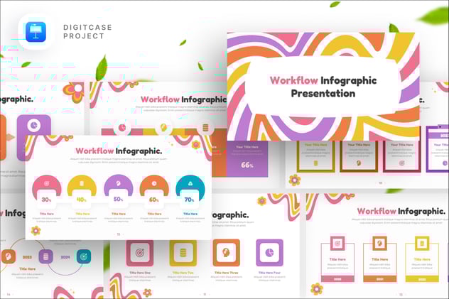 AIDA营销传播信息图形keynote模板 - PPT派