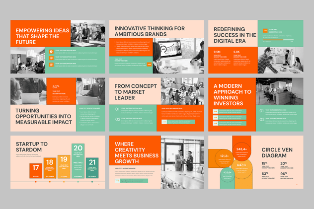 融资路演商业计划书PPT模板 - PPT派