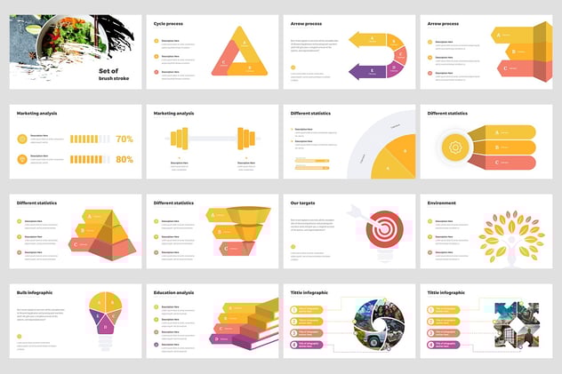 项目进展报告状态追踪信息图形方案PPT模板 - PPT派