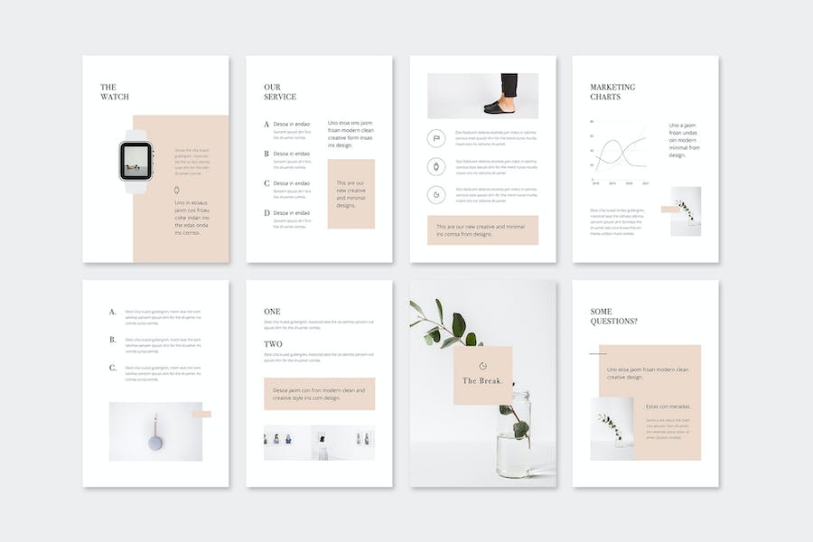 竖版排版商务演讲方案PPT模板 - PPT派