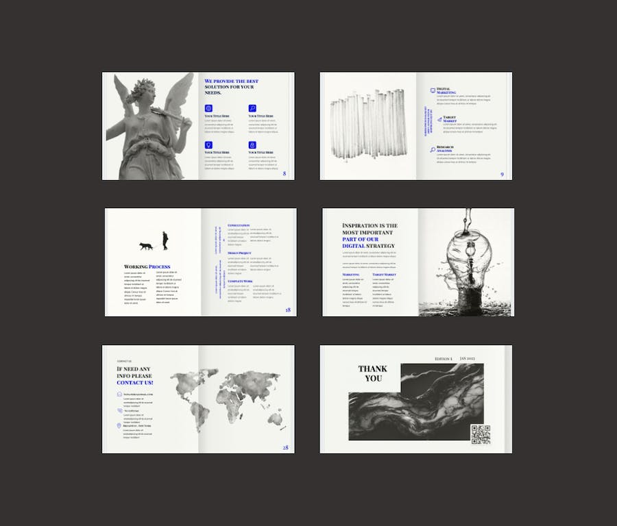 商业机构虹膜主题PPT模板 - PPT派