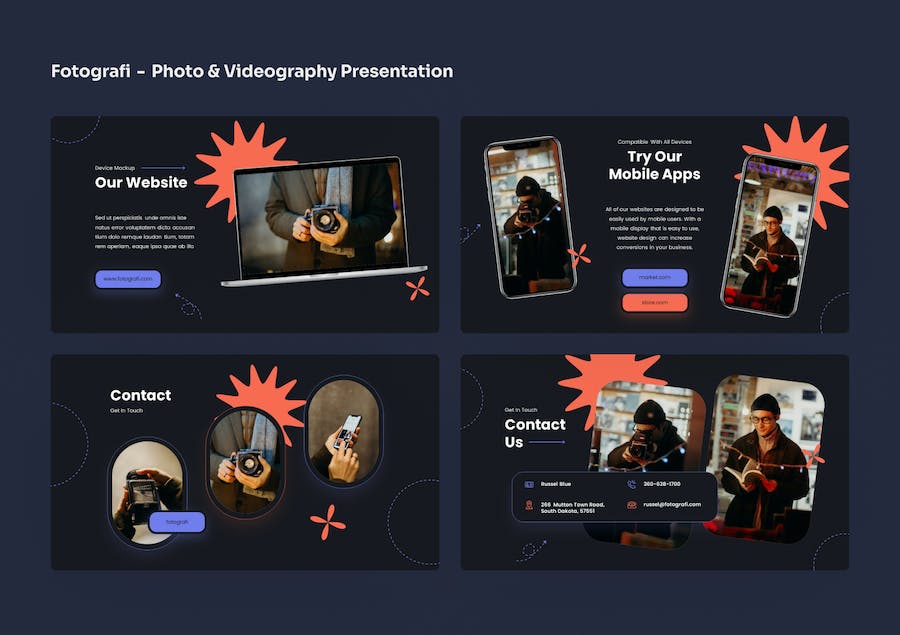 摄影视频服务项目展示PPT模板 - PPT派