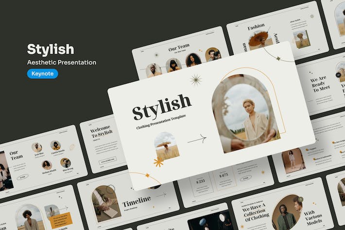 时尚服装品牌推介讲述Keynote模板 - PPT派