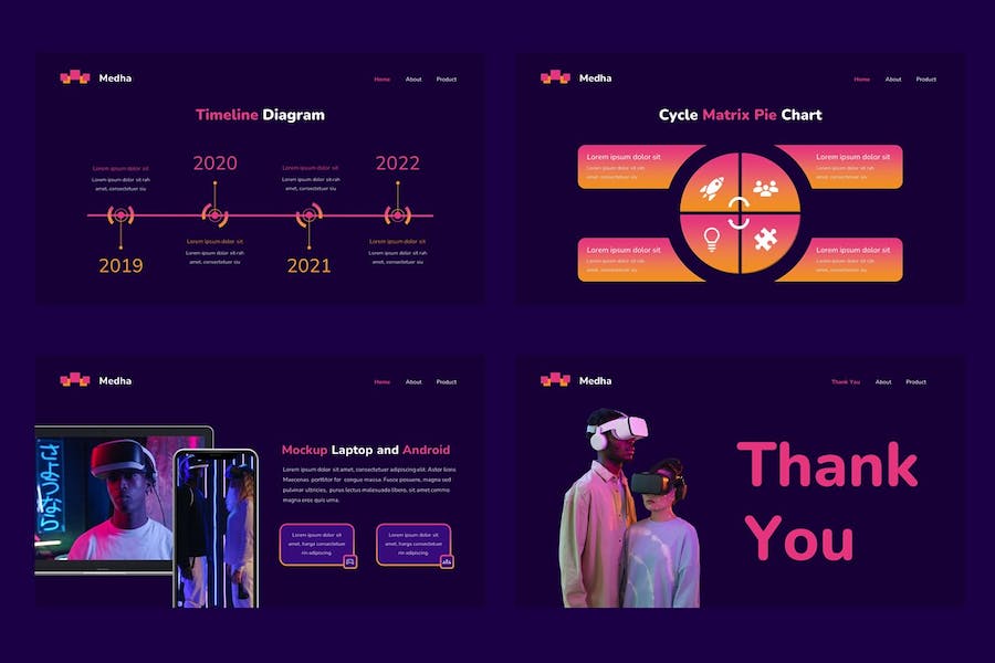 元宇宙技术创新展示PPT模板 - PPT派