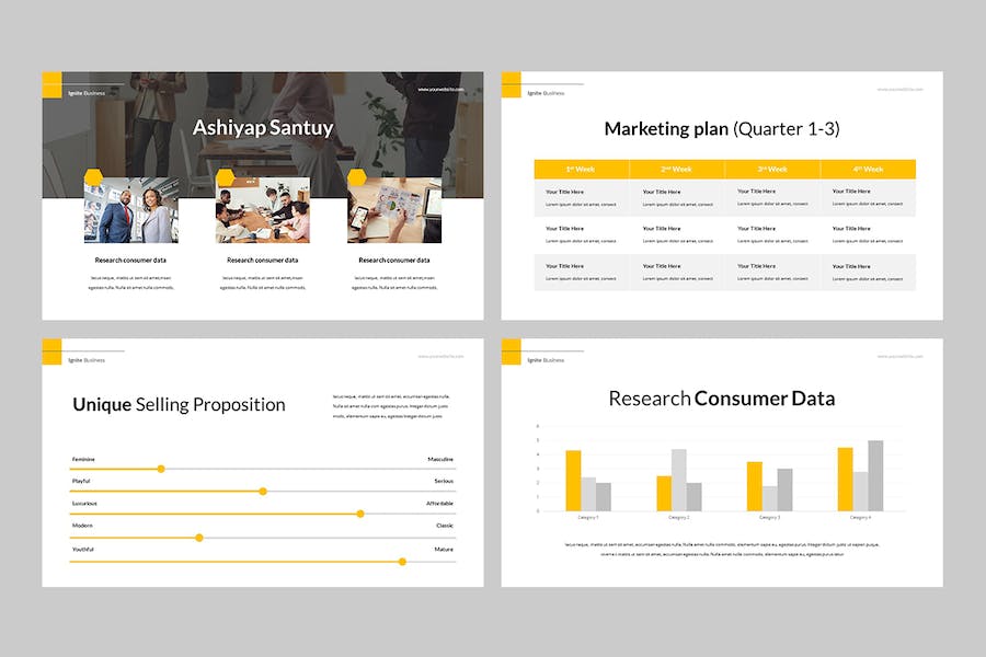 商务融资项目路演计划书Keynote模板 - PPT派