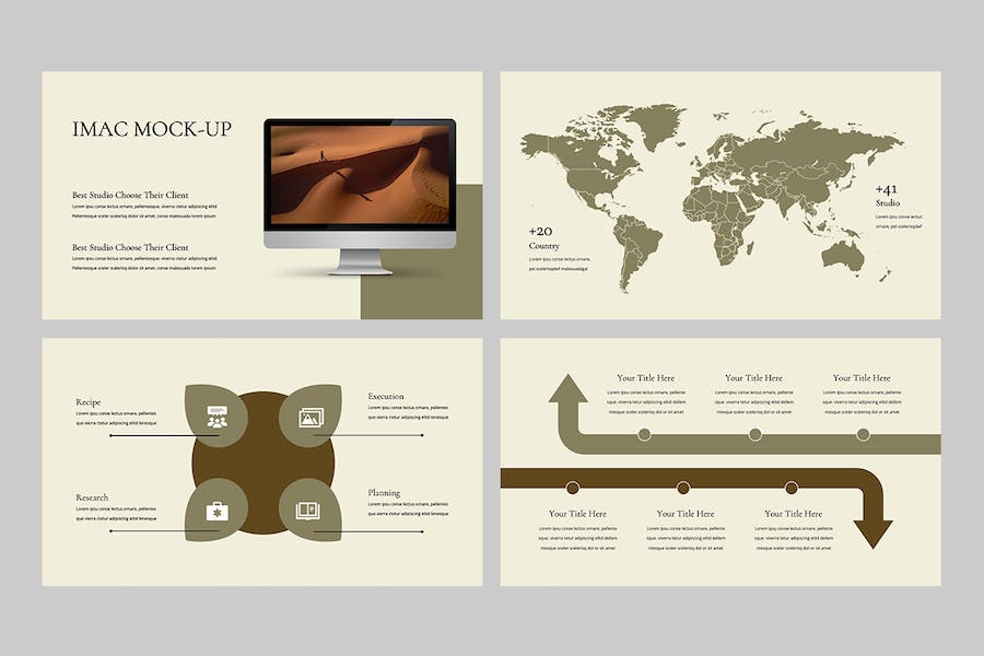 唯美优雅时尚风格商务展示PPT模板 - PPT派