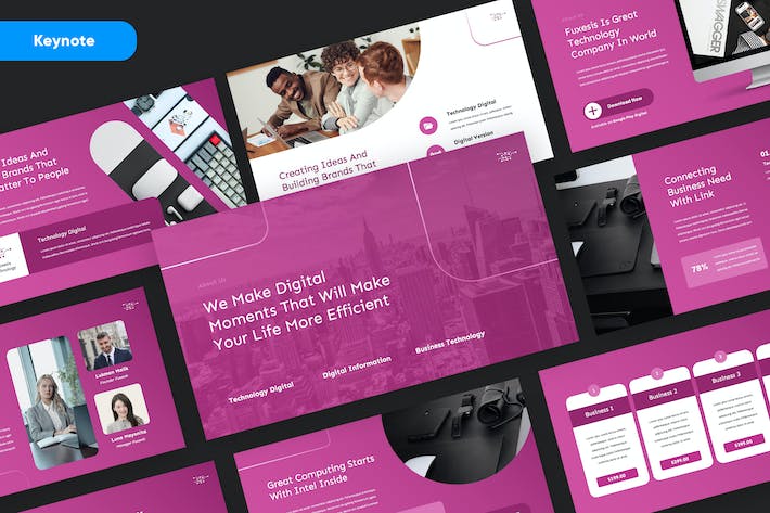 科技产品互联网创新技术Keynote模板 - PPT派