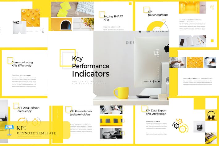 KPI性能指标业绩评估Keynote模板 - PPT派