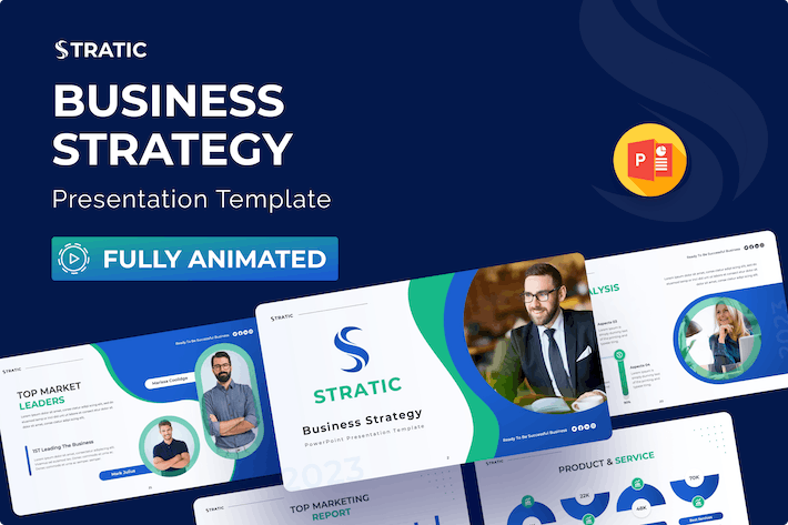 商业战略规划融资计划PPT模板 - PPT派