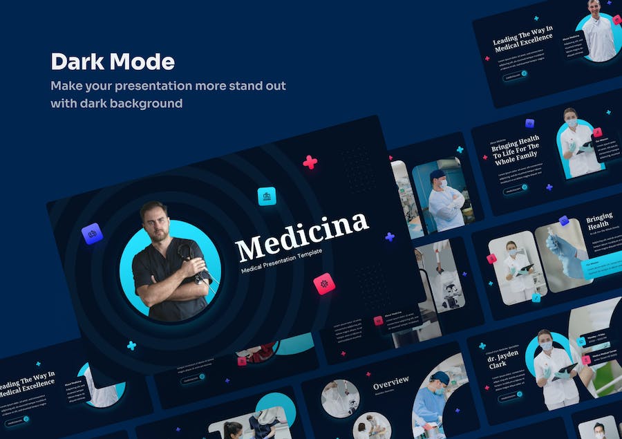 医疗健康管理展示PPT模板 - PPT派